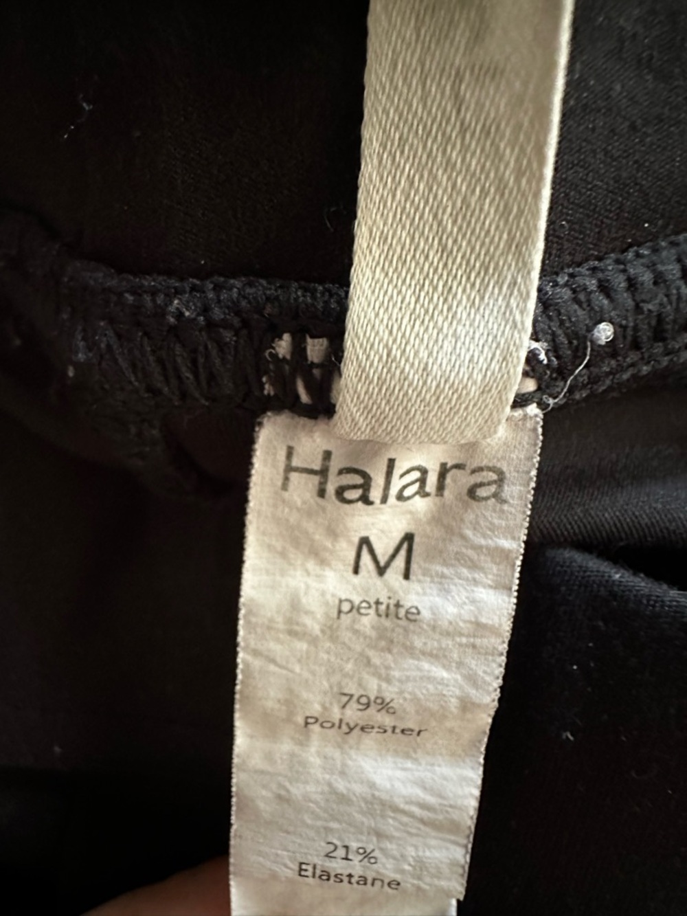 HALARA Women’s Medium Petite Black Pants - Picture 3 of 4